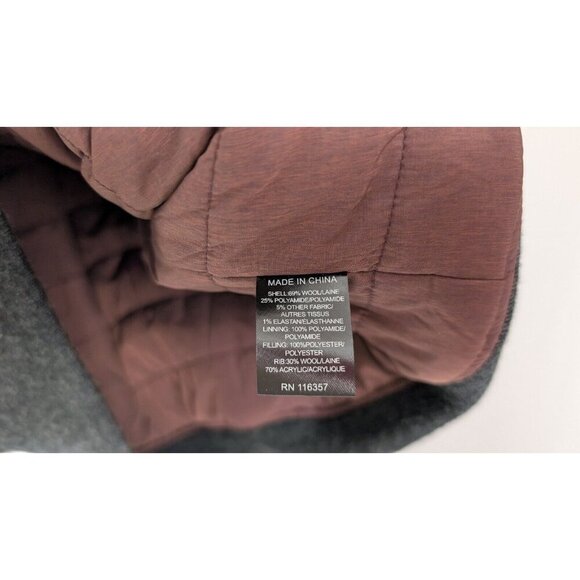 Zachary Prell Jacket Mens L Wool Blend Full Zip Quilted Lined Bomber Jacket Coat - Picture 12 of 13